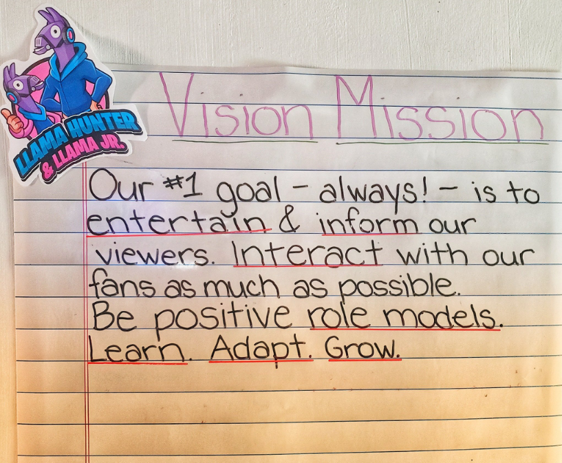 LLama Hunter Vision Mission Statement